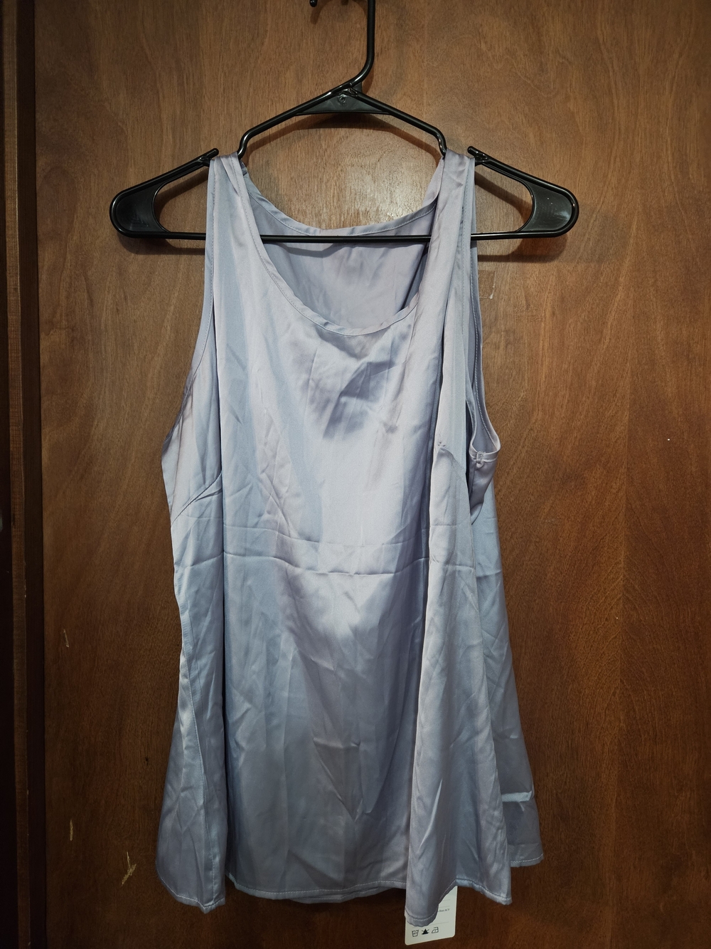 Light Lavender Women's Satin Tank Top